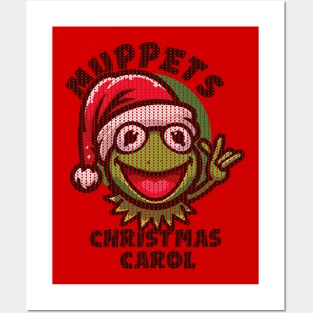 Muppet Christmas // Kermit Fan design Posters and Art